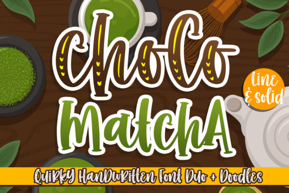 Choco Matcha: A Sweet and Quirky Handwritten Font for Editorial Design