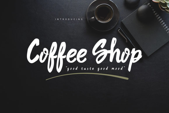 Coffee Shop: A Handwritten Font for Engaging Web Design
