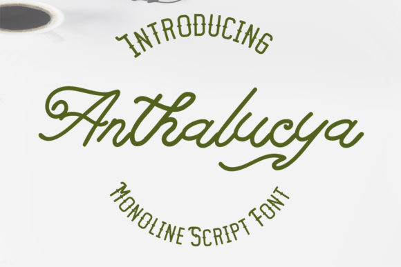 Discover Anthalucya: A Charming Script Font for Modern Marketers