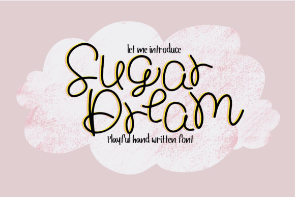 Discover the Charm of Sugar Dream: A Handwritten Font for Web Design