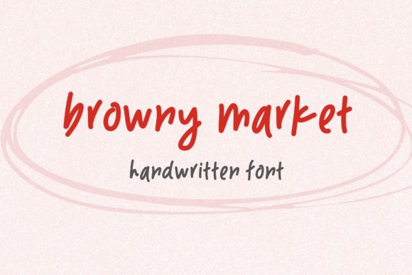 Discovering Browny Market: A Charming Handwritten Font