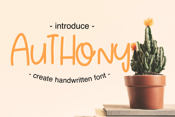 Enhancing Web Design with Authony: A Handwritten Font