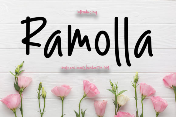 Enhancing Web Design with Ramolla: A Handwritten Font