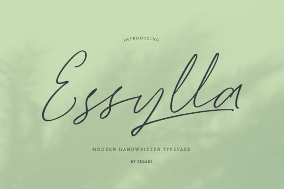 Essylla: A Handwritten Font for Elegant Branding