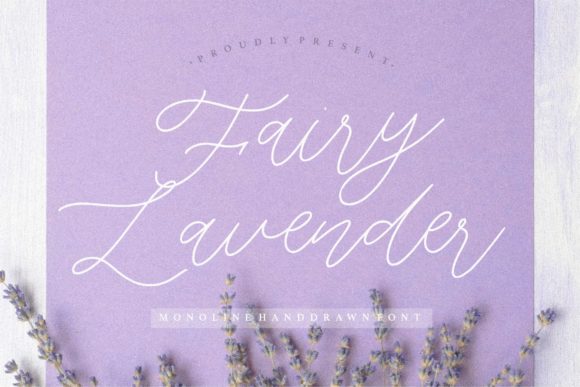 Introducing Fairy Lavender: A Delicate Handwritten Font for Creative Branding