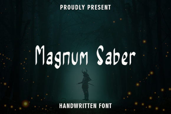 Magnum Saber: A Versatile Handwritten Font for Creative Branding