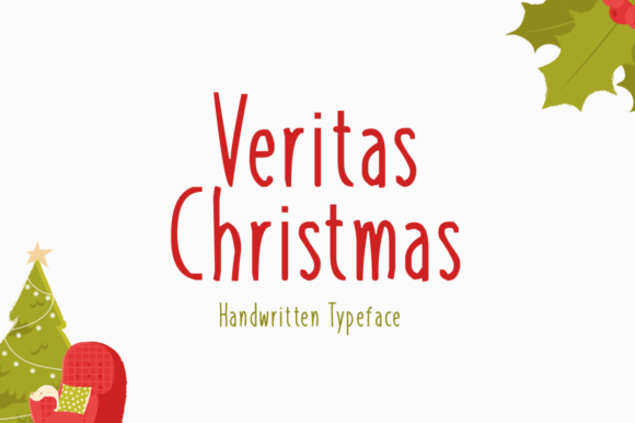 Veritas Christmas: A Handwritten Font for Creative Branding
